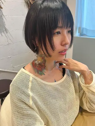 ショート ショート/ボブ 似合わせ/中原のヘアスタイル