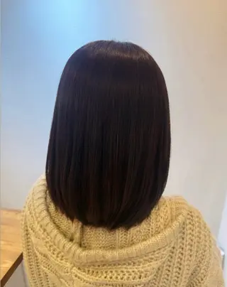 ミディアム カラー 矢口 朝香のヘアスタイル