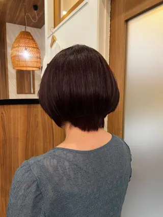 ミディアム カラー トーンアップ🦢 ユメのヘアスタイル