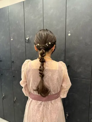 ロング ヘアアレンジ 銀座/ヘアセット/ 島村美帆のヘアスタイル