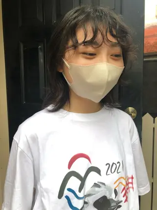 ミディアム パーマ NOUN所属・eri kinjoのヘアスタイル