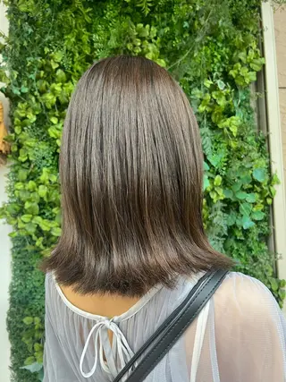 ミディアム 朝が楽になる艶髪縮毛 ✨中稲明梨のヘアスタイル