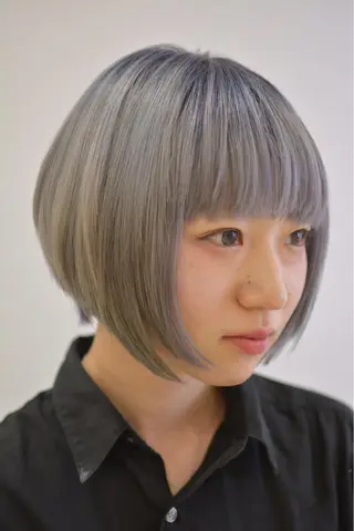 ショート カラー 縮毛矯正💎髪質改善 レイヤー✨山内健太郎のヘアスタイル