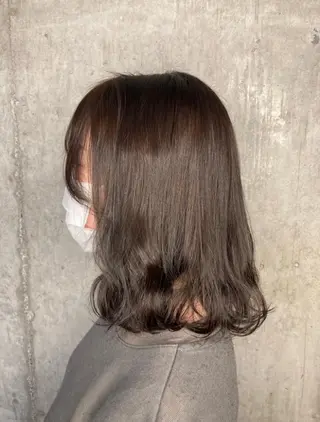 セミロング カラー 横浜美容室／暖色系 michika🌹のヘアスタイル