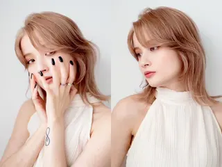 ミディアム ハッシュカット 韓国レイヤー　原宿のヘアスタイル