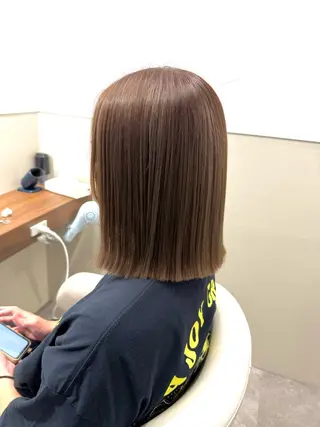 ミディアム カセヤ リョウのヘアスタイル