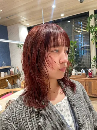 ミディアム パーマ tricca  ginza所属・ボブ・レイヤー ・パーマ【iri】のヘアスタイル