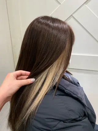 ロング カラー 💙mai🫧 縮毛矯正・ハイライトのヘアスタイル