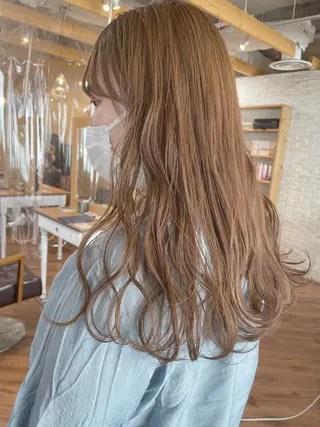セミロング カラー hair salon Ranun髪質改善のヘアスタイル