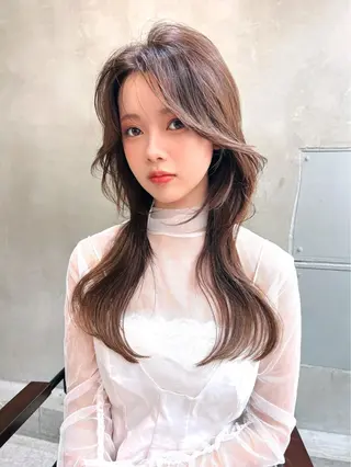 ロング カラー Ameri所属・艶髪／韓国ヘア🎀 Kanon︎︎⁺.のヘアスタイル