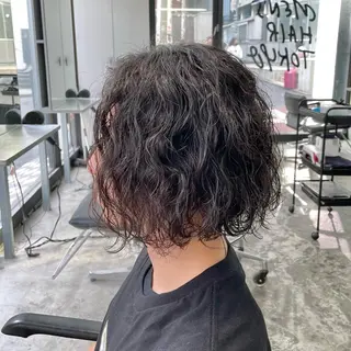 セミロング パーマ メンズ メンズ特化美容師/ 藤戸 椋のヘアスタイル