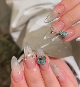 ネイル By moonネイル 🌷ワンホン/韓国風のネイルデザイン