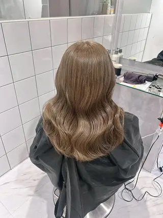 カラー 透明感ベージュ/ 韓国ヘア🤎横浜のヘアスタイル