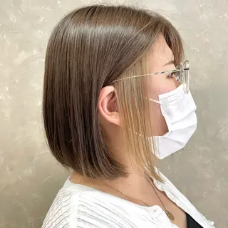 ショート カラー 有田裕真 【ブリーチカラー】のヘアスタイル