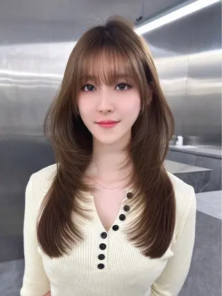 ロング カラー 森田 真由香のヘアスタイル
