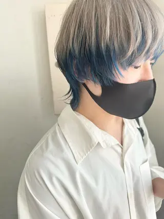 ミディアム カラー パーマ ヘアアレンジ メンズ キッズ ネイル マツエク・マツパ アイブロウ 🦕ウルフカット 🦕ａｋｉｈｏのヘアスタイル