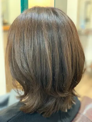 ミディアム 前井 正人のヘアスタイル