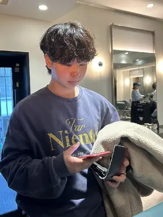 メンズ パーマ 【メンズカット/パー マ✂️】momo🌷のヘアスタイル