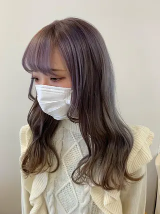 ミディアム カラー 暖色専門美容師🎀 お客様満足度◎のヘアスタイル