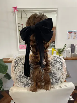 ヘアアレンジ mopa所属・mopa_kaede 暖色カラー/ロングのヘアスタイル