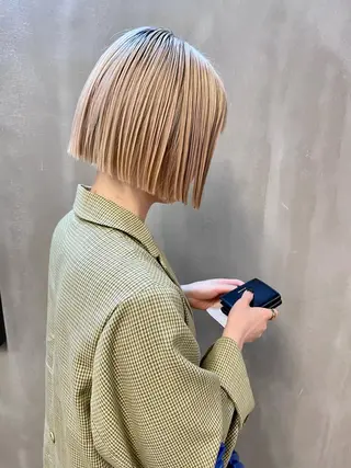 ミディアム カラー パーマ ヘアアレンジ メンズ キッズ ネイル マツエク・マツパ アイブロウ tatsumi/ボブ ウルフ/レイヤーのヘアスタイル