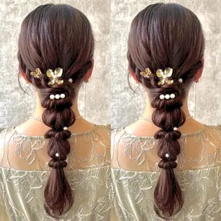 ロング ヘアアレンジ ヘアメ🎀推しカラー 🥣横浜/しほ🧸のその他イメージ