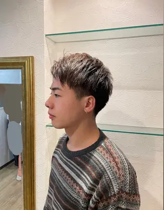 メンズ 暖色カラー/ 透明感/kohinaのヘアスタイル