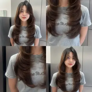 ロング 大人レイヤー/艶美髪 🇺🇸TOMONAのヘアスタイル