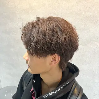 ショート カラー パーマ ヘアアレンジ メンズ 仕上がり満足度No. 1🔥BLUCK🔥のヘアスタイル