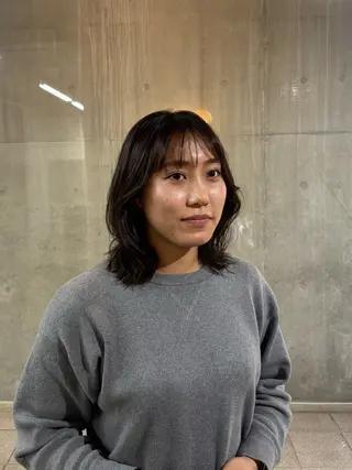 ミディアム Dice朋生/艶感/ 美髪/指名No. 1のヘアスタイル