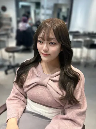 ロング カラー nina/髪質改善 /柔らかな艶髪🫧のヘアスタイル