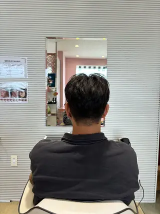 パーマ メンズ 透明感カラー/ くびれヘア/ユウユのヘアスタイル