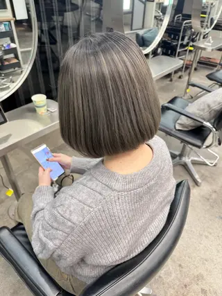 ショート カラー 髪質改善＆艶カラー Zina💋池袋のヘアスタイル