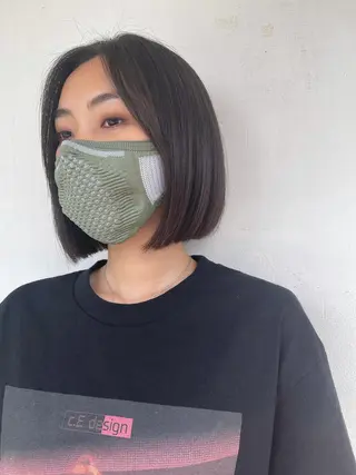 ショート カラー pole/apartment所属・💓パーマ，💗 レイヤーカットのヘアスタイル