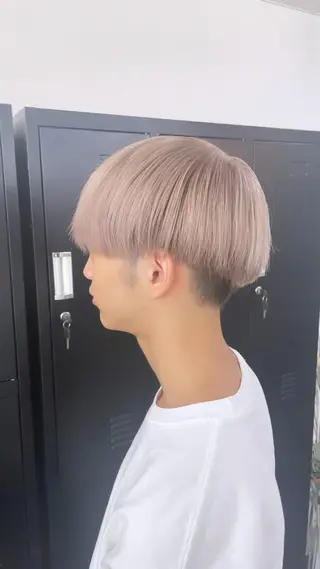 ショート カラー パーマ ヘアアレンジ メンズ キッズ ネイル マツエク・マツパ アイブロウ eir心斎橋店所属・エビスザキレン/メン ズ/心斎橋🌳のヘアスタイル