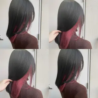 セミロング カラー まつげ兼任しもさこ 🌟レイヤー得意のヘアスタイル