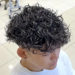 パーマ メンズ メンズ特化/勝田駅/ 佐和駅/鈴木輝瑠/のヘアスタイル