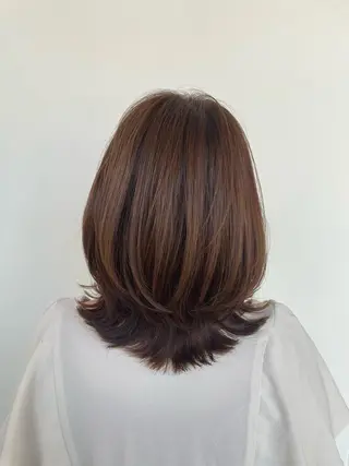 ミディアム 石平 暖のヘアスタイル