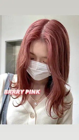 セミロング カラー 🧸艶々韓国ヘア 🧁mizunaのヘアスタイル