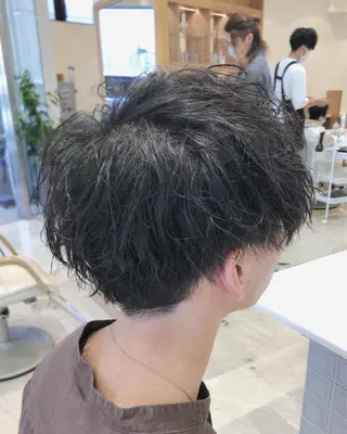 ショート パーマ メンズ 小林 優太　メンズパーマ✨のヘアスタイル