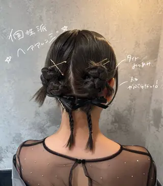 ミディアム 🧵個性派/横浜パー マ/暖色/ミミのヘアスタイル