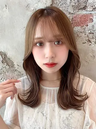 ロング カラー 🧡くびれヘア/前髪 顔周り🧡久原結衣のヘアスタイル