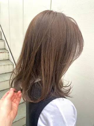 ミディアム カラー 白髪ぼかし/ショート 特化🌟サトウユキのヘアスタイル