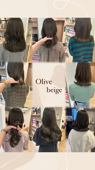 ミディアム カラー モテ髪‎🫧赤み消し カラー表参道きょうこのヘアスタイル