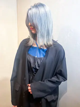 ミディアム カラー Aya/四条烏丸/ インナーカラーのヘアスタイル