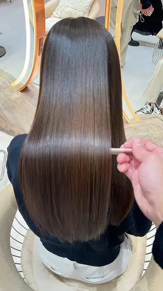 ロング カラー レイヤー❣️縮毛矯正 川村利幸のヘアスタイル