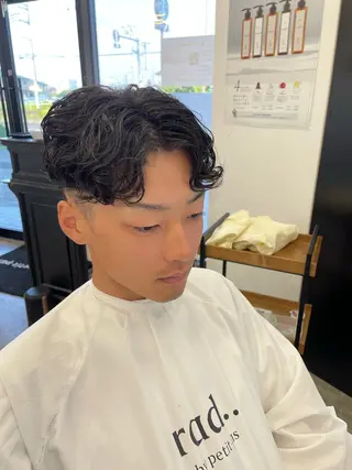 ショート パーマ メンズ 平野 拓海のヘアスタイル