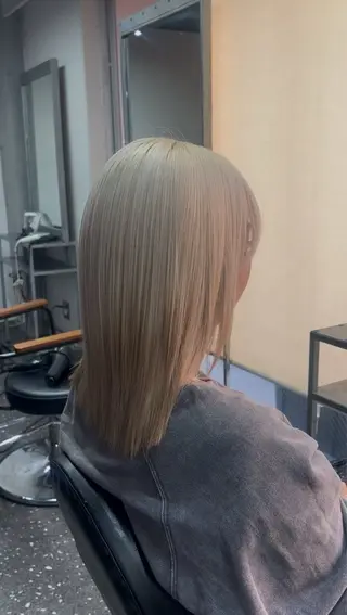 ミディアム 艶髪/透明感/吉祥寺 /縮毛矯正/yutoのヘアスタイル