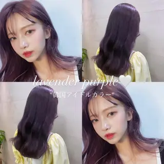 セミロング カラー ブリーチなしWカラー 🎀韓国ヘア/amiのヘアスタイル