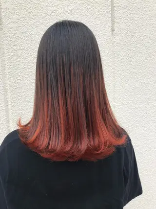 ミディアム カラー 《フリーランス美容師》hair&relax hau'oli所属・物江 竜のヘアスタイル